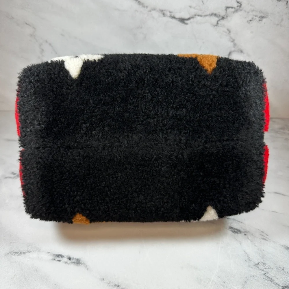 Louis Vuitton Teddy Speedy 25 red/black Monogram Shearling Bandouliere LV Bag - Picture 5 of 16